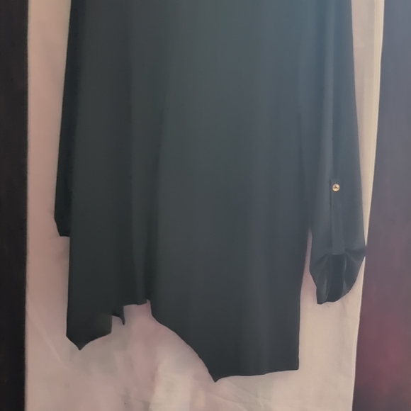 Sophisticated Black Button Down Shirt for Women - Picture 4 of 5